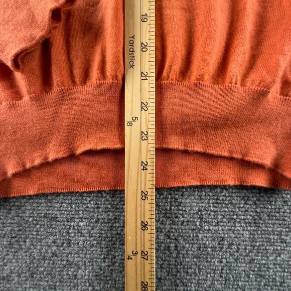 Sid Mashburn Orange V-Neck Sweater - Picture 5 of 14